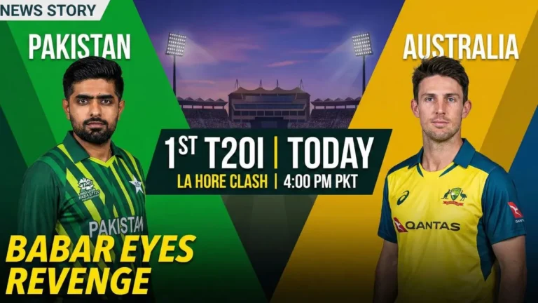 Pakistan vs Australia 1st T20I Today: Babar Azam Eyes Revenge in Lahore Clash