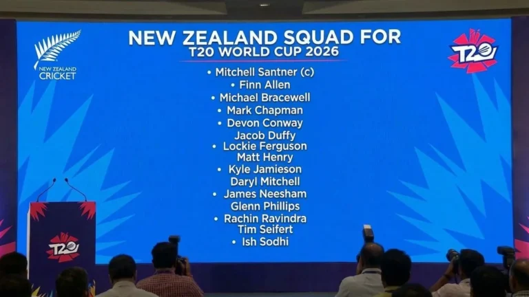 New Zealand Squad for T20 World Cup 2026