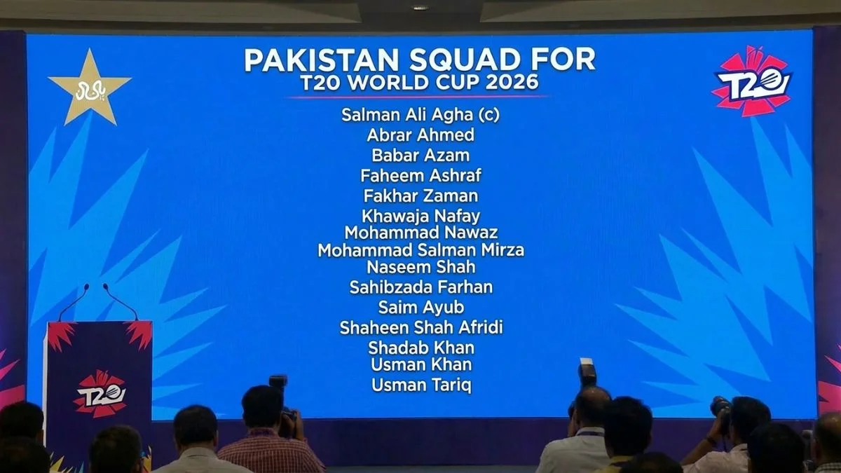 Pakistan Squad for T20 World Cup 2026