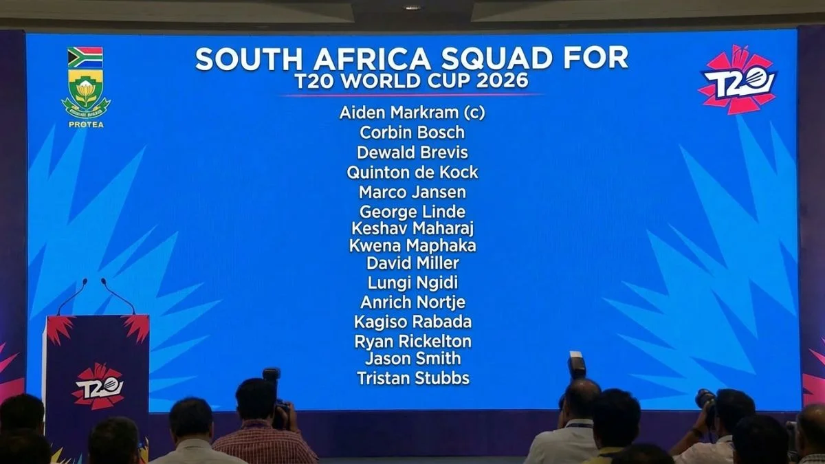 South Africa Squad for T20 World Cup 2026